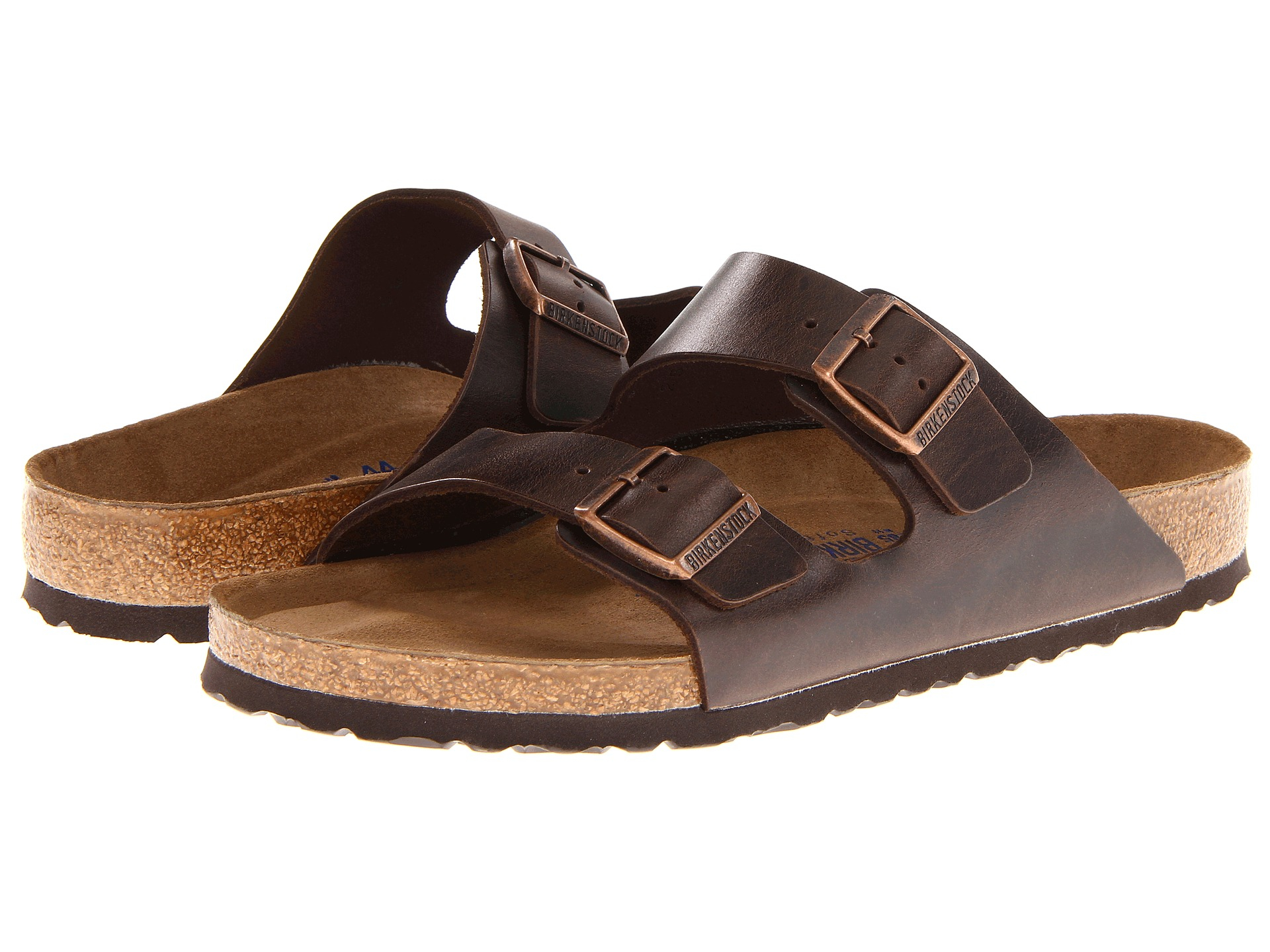 Birkenstock Arizona Soft Footbed - Leather (unisex) in Brown | Lyst