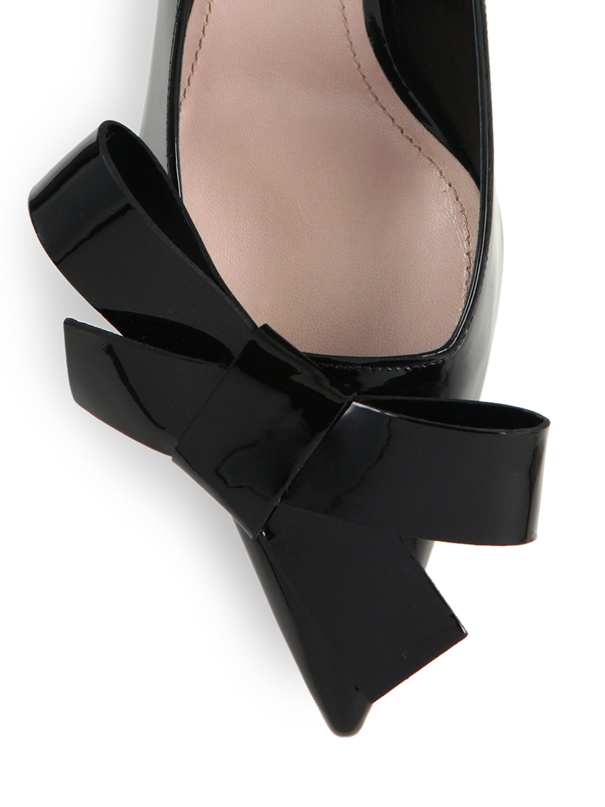 miu miu pumps with bow