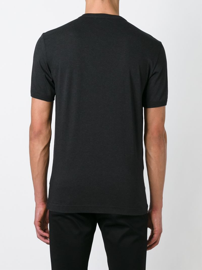 Lyst - Dolce & Gabbana Classic Round Neck T-Shirt in Black for Men