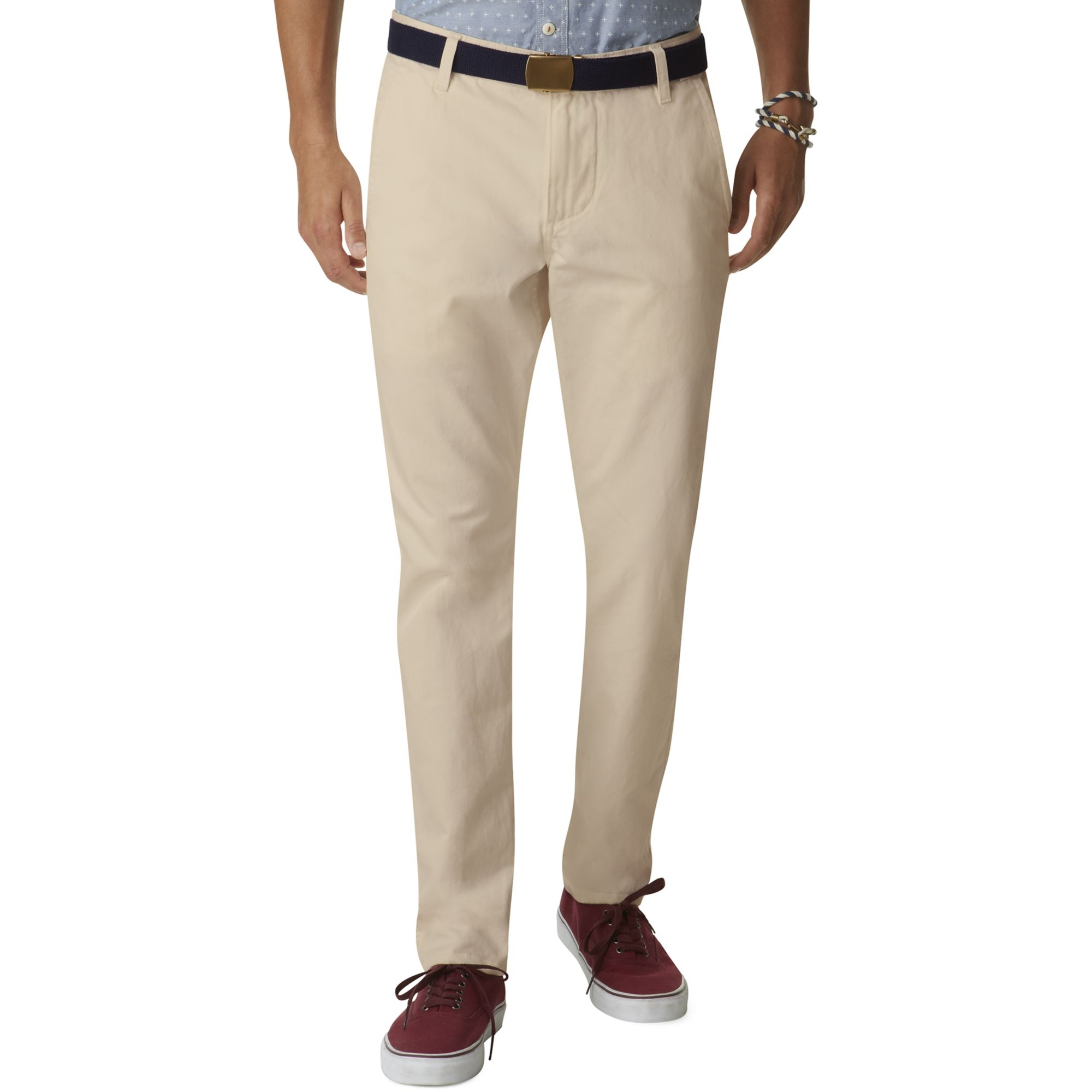 Dockers Tapered Fit Alpha Khaki Flat Front in Beige for Men (Beach Sand ...