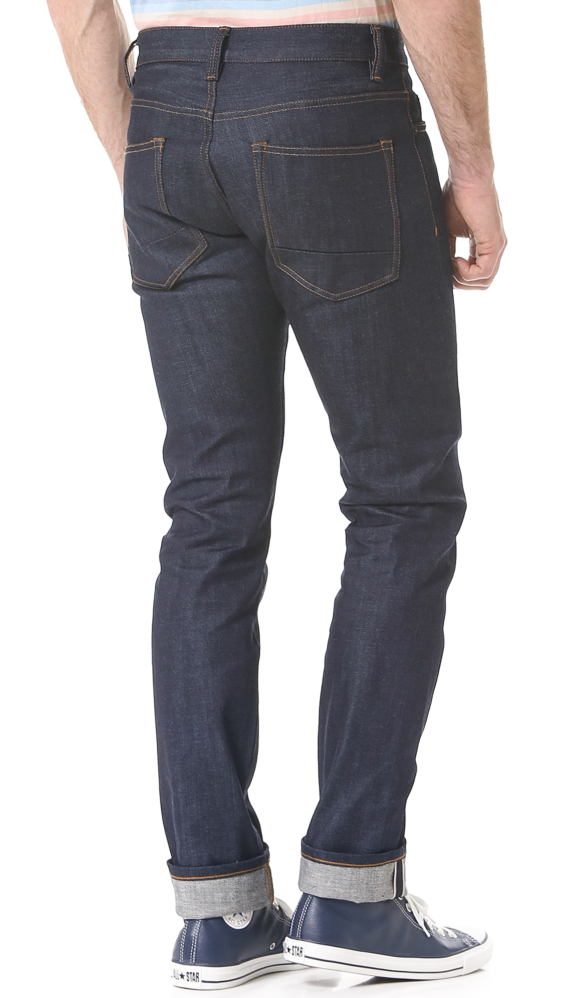 raw denim jeans