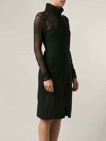 Ktz Body Contour Dress in Black | Lyst