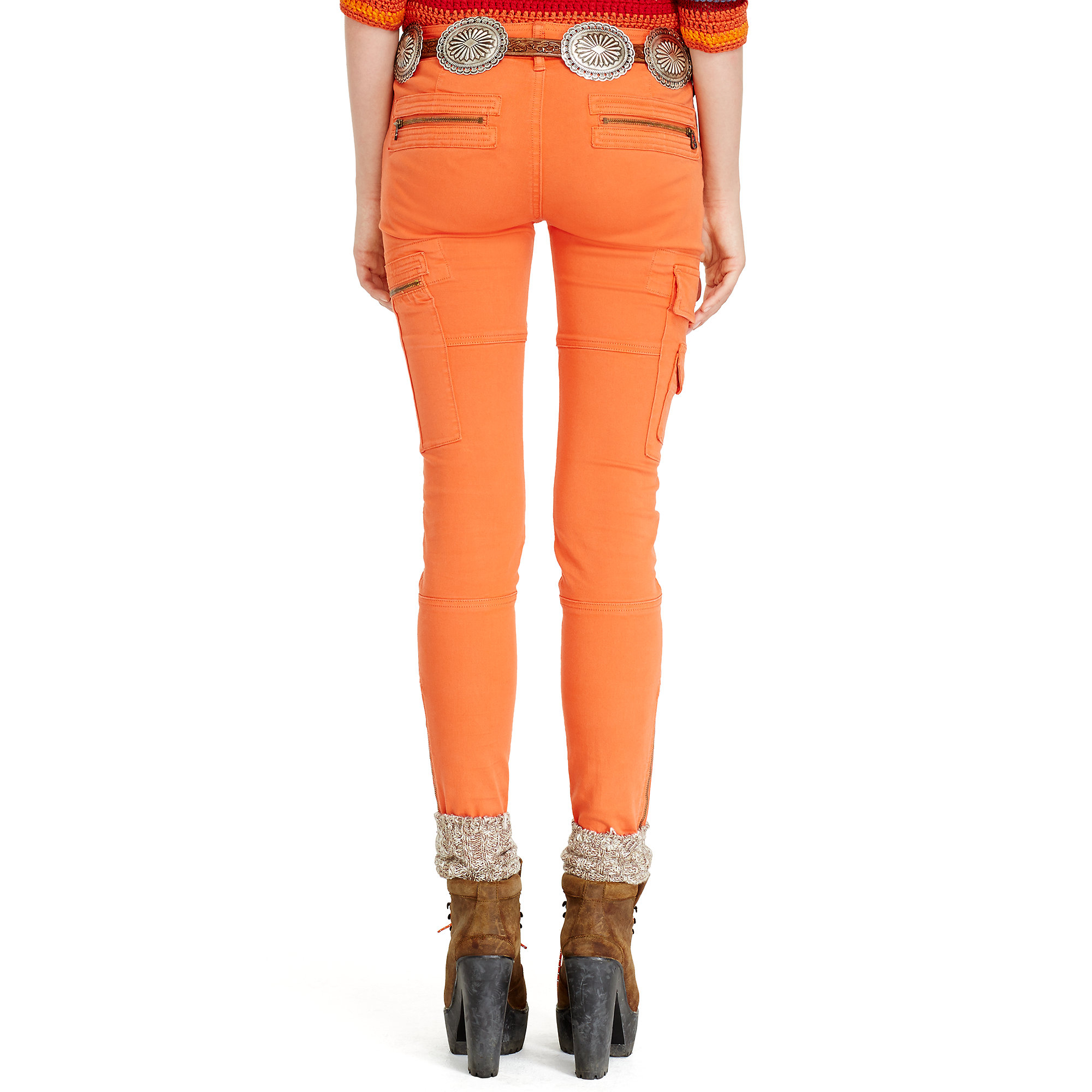 Lyst - Polo Ralph Lauren Stretch Skinny Cargo Pant in Orange