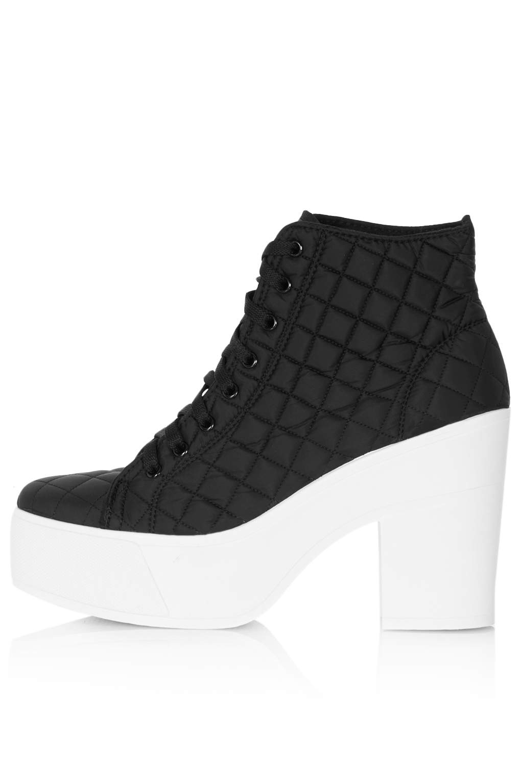 topshop zip front chunky boots