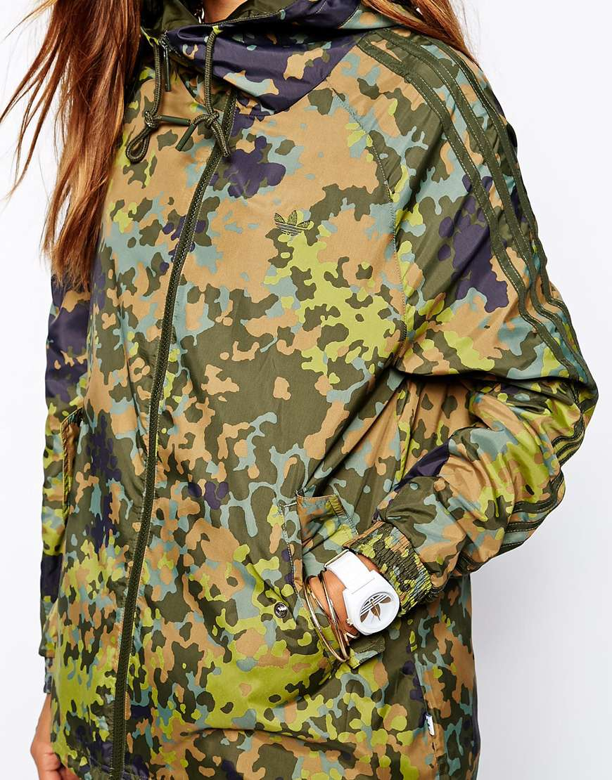 Lyst - Adidas Originals Camo Jacket in Green