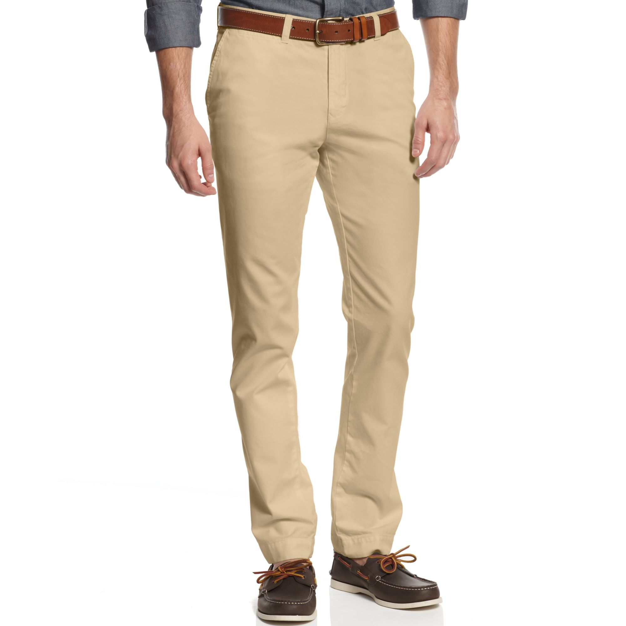 Lyst - Tommy Hilfiger Graduate Slimfit Chino Pants in Natural for Men