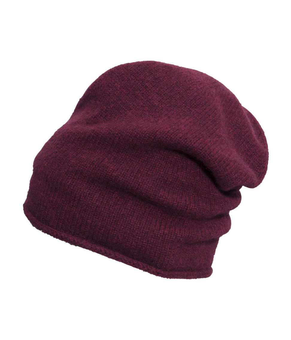 Lyst H&M Cashmere Hat in Purple