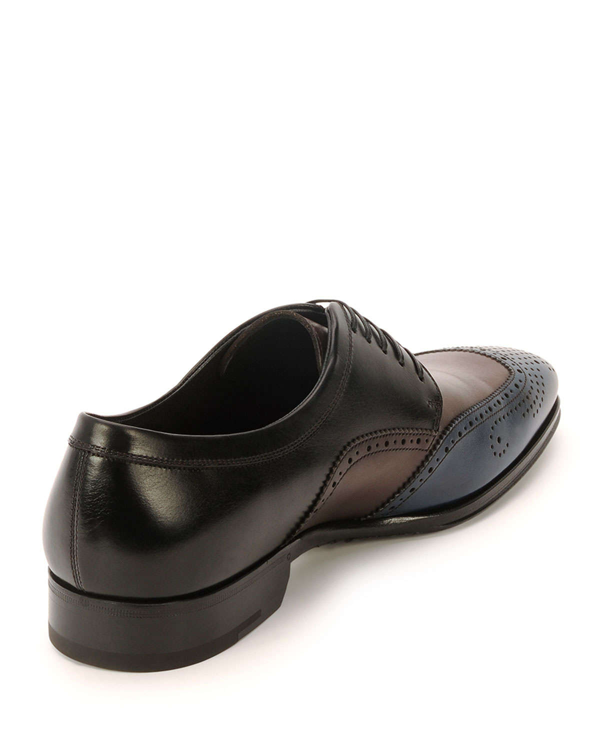 perforated oxford shoes lyst ferragamo murano perforated oxford shoe in blue for perforated oxford shoes lyst ferragamo murano perforated oxford shoe in blue for
