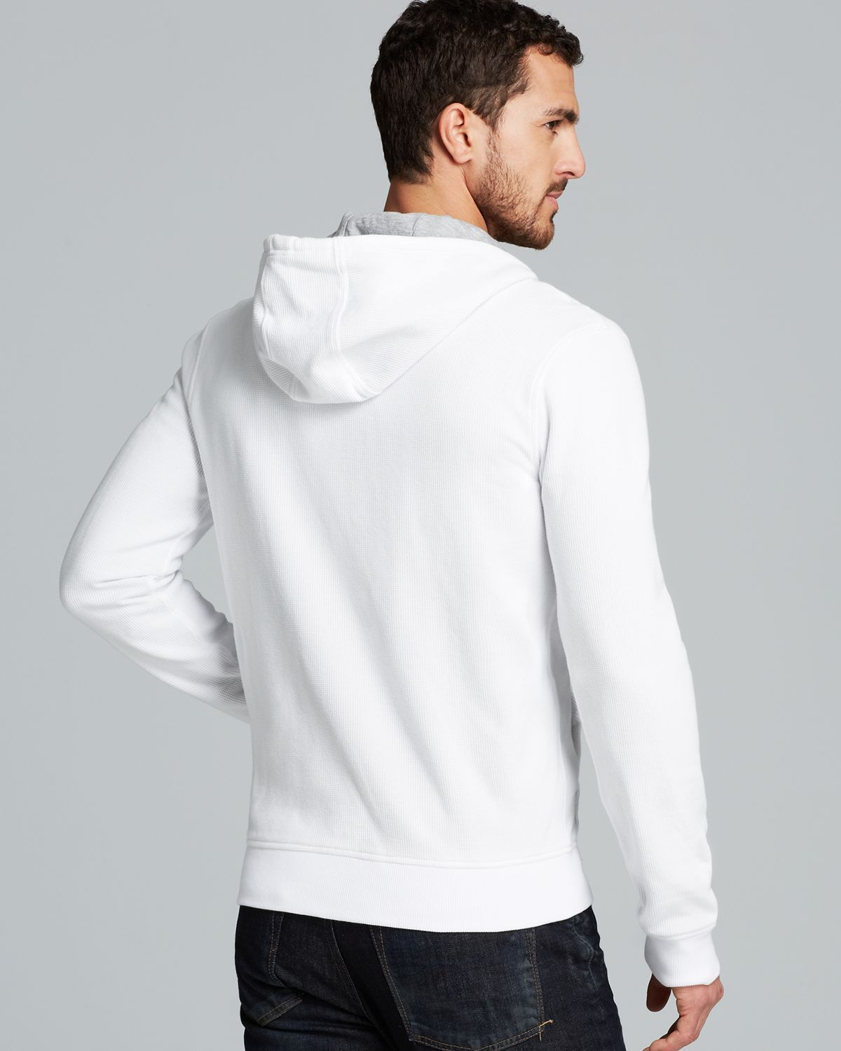 Lyst - Michael Kors Waffle Hoodie in White for Men