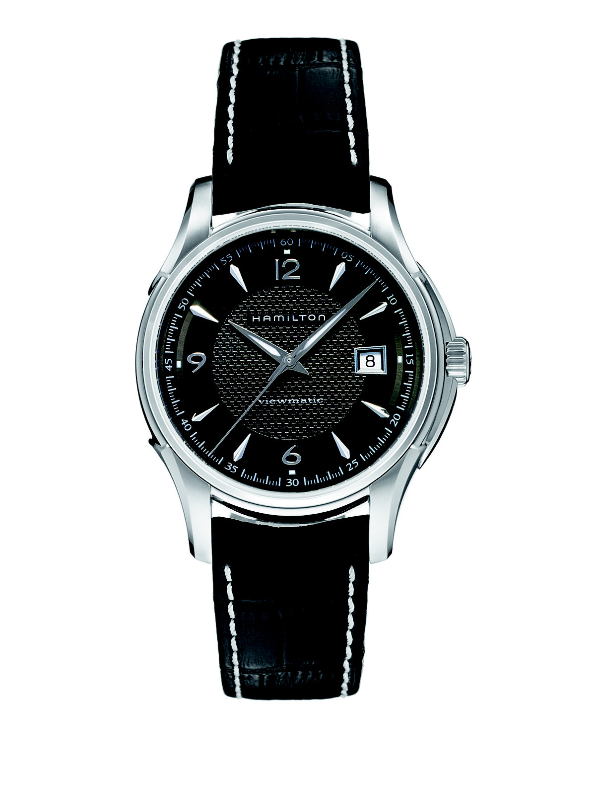 Hamilton Jazzmaster Viewmatic Automatic Watch in Silver for Men black 