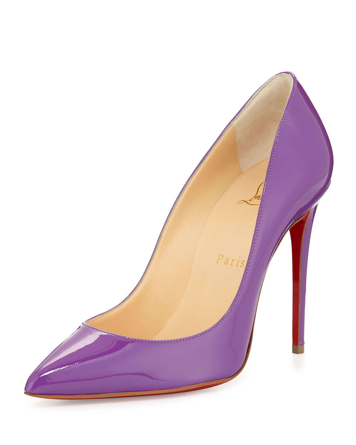 Lyst - Christian Louboutin Pigalle Follies Red Sole Pump in Purple