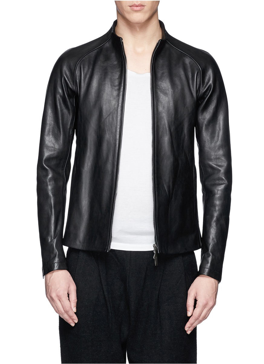 The Viridi Anne Horsehide Leather Jacket In Black For Men Lyst Gallery