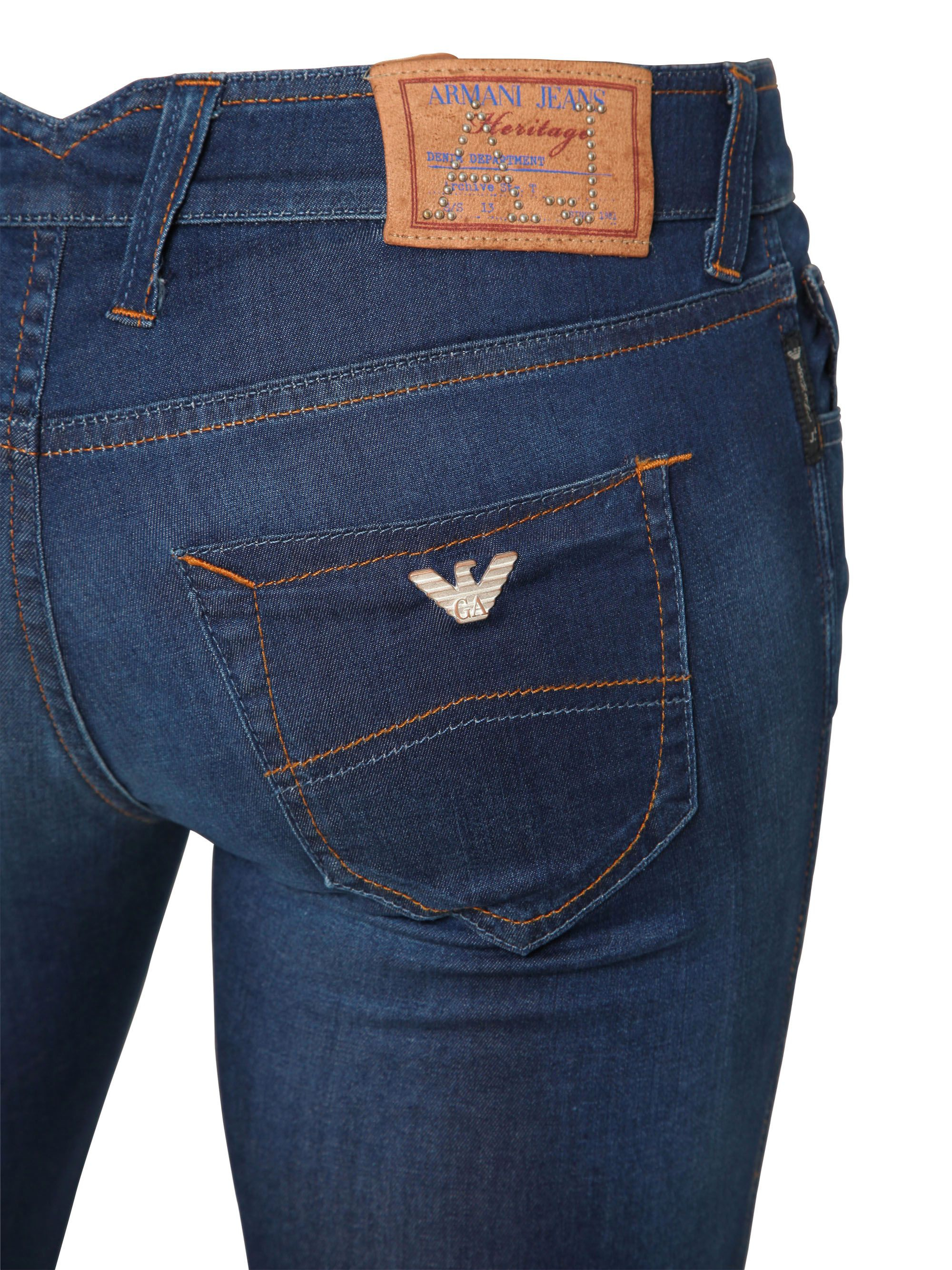 Lyst Armani Jeans 14Cm J40 Slim Fit Denim Jeggings in Blue