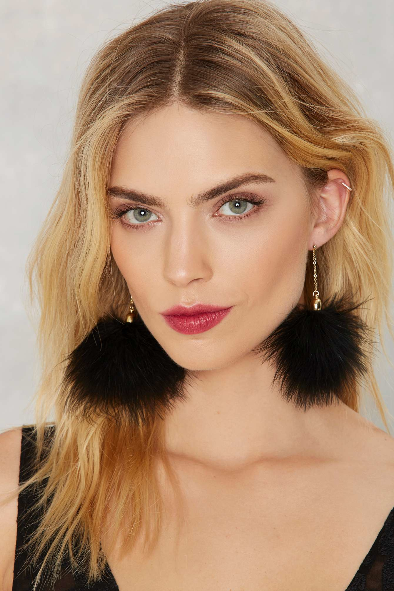 Lyst Nasty Gal Puff You Forever Earrings In Black Gallery