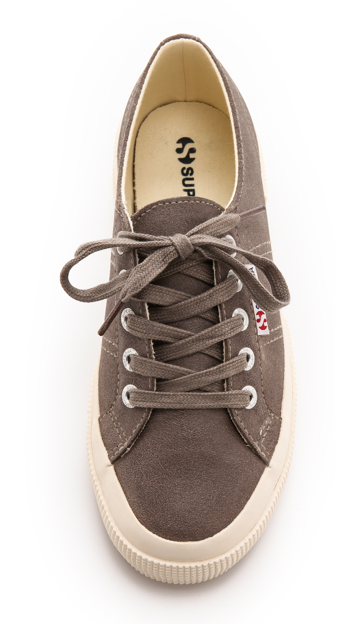 Lyst - Superga 2750 Waxed Suede Sneakers - Sand in Brown