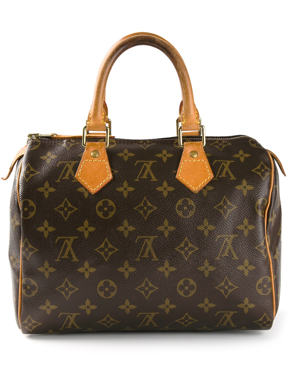 Lyst - Louis Vuitton Speedy 25 Monogrammed Bag in Brown