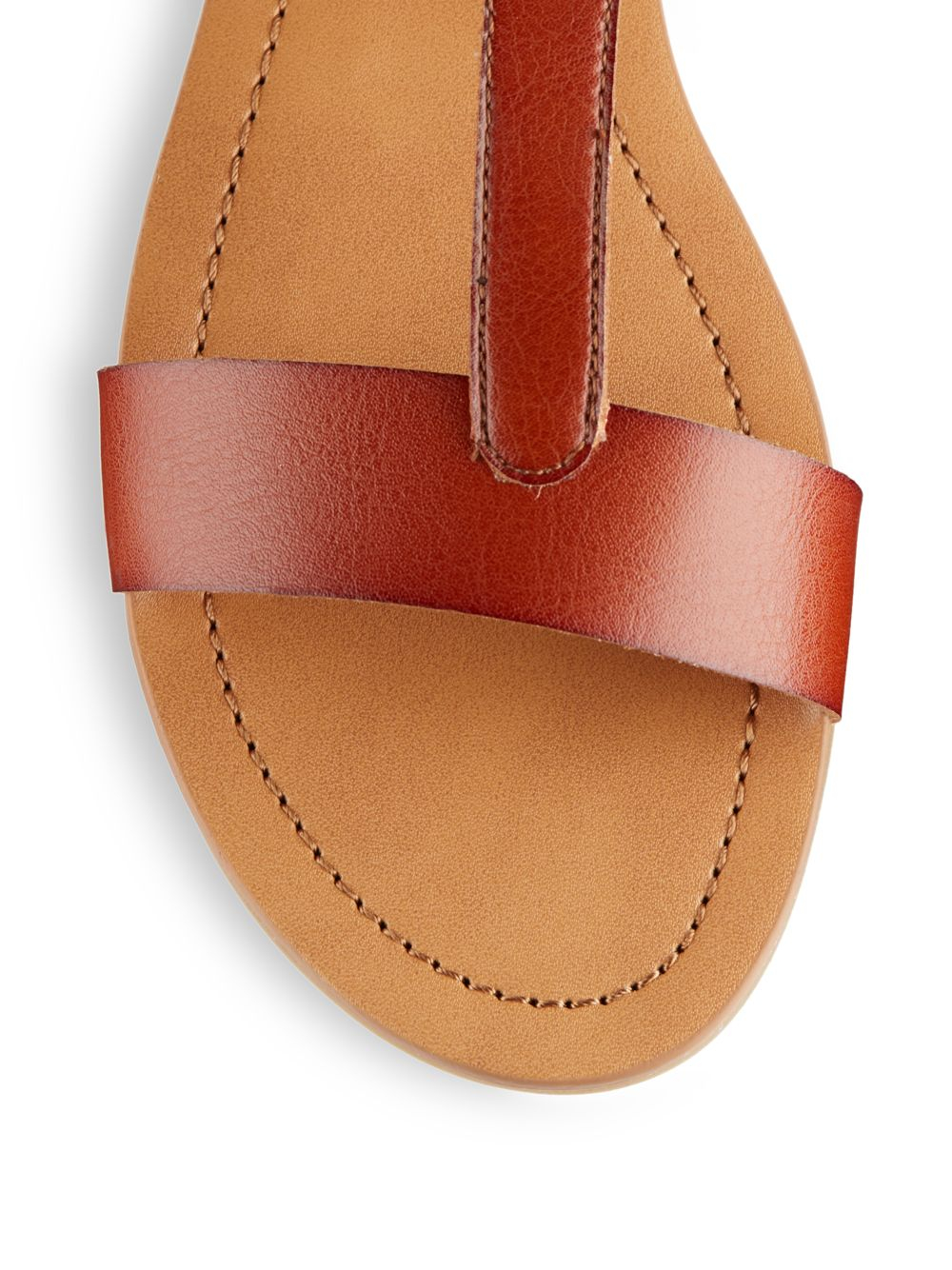 steve madden red flat sandals