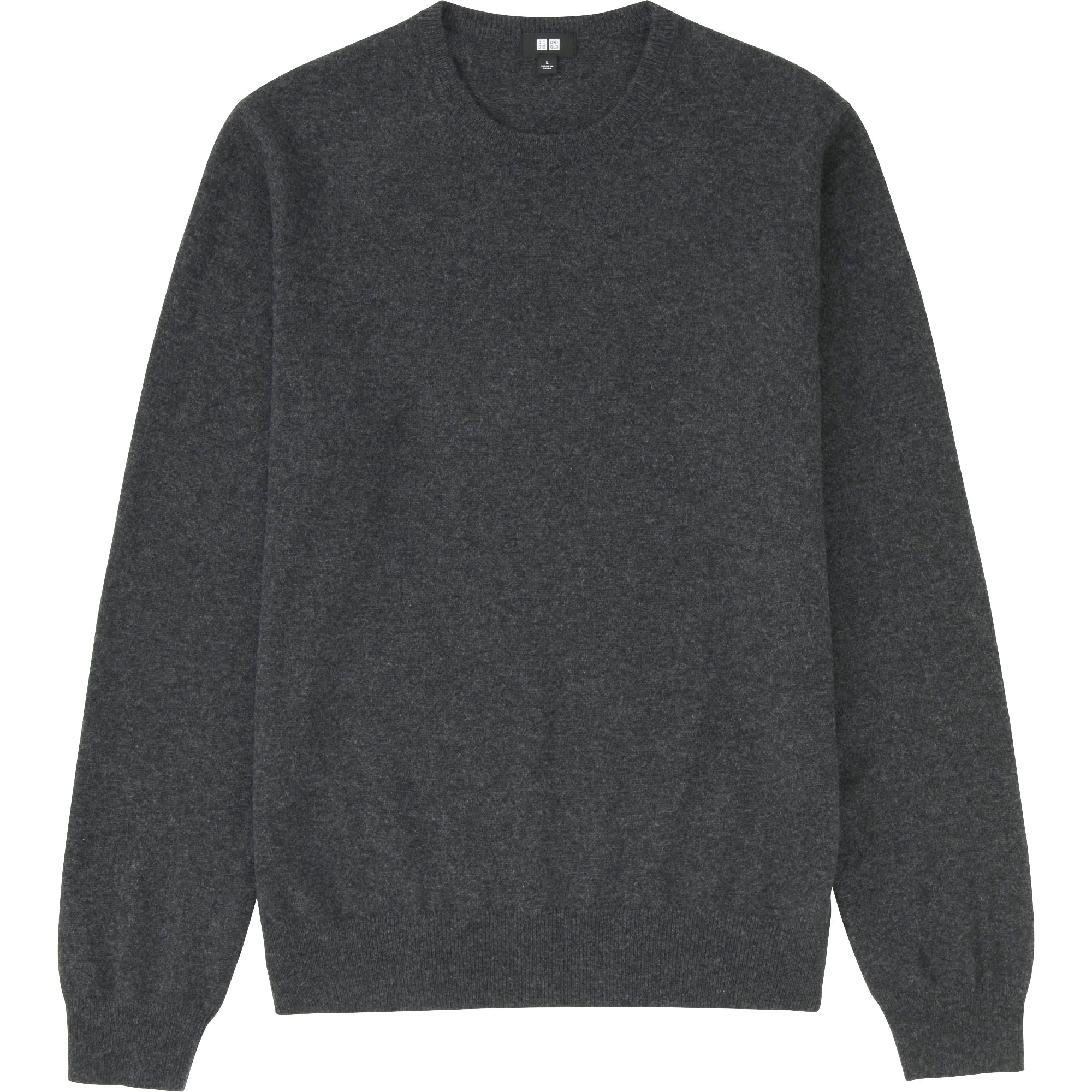 Uniqlo Men Cashmere Crew Neck Sweater in Gray for Men (DARK GRAY) | Lyst