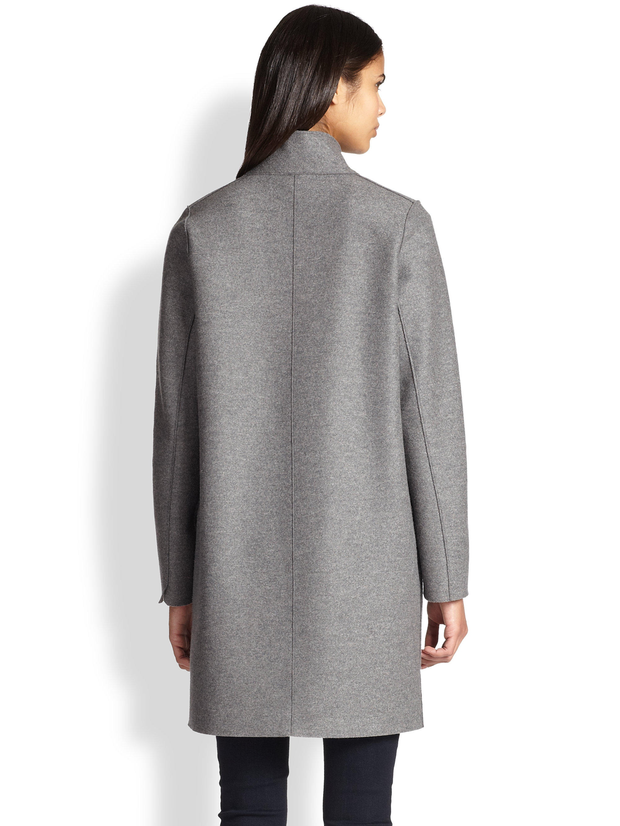 Lyst - Harris Wharf London Wool Coat in Gray