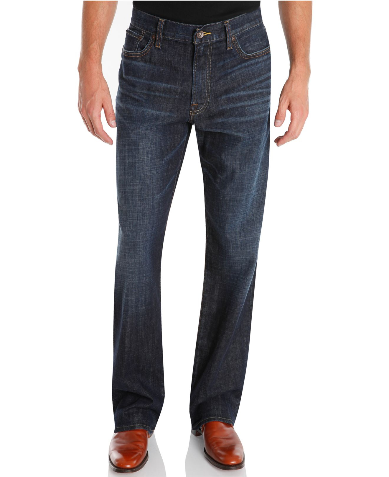 Lucky brand Jeans Big & Tall 181 Relaxed Straight Jeans in Blue for Men ...