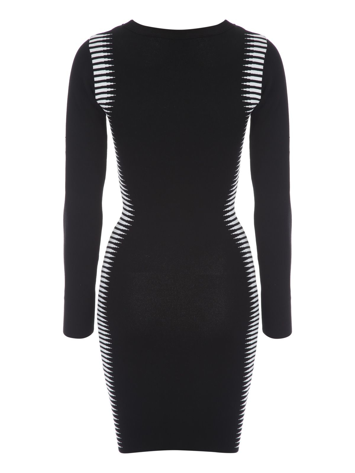 Jane norman Twist Front Jumper Dress in Natural | Lyst