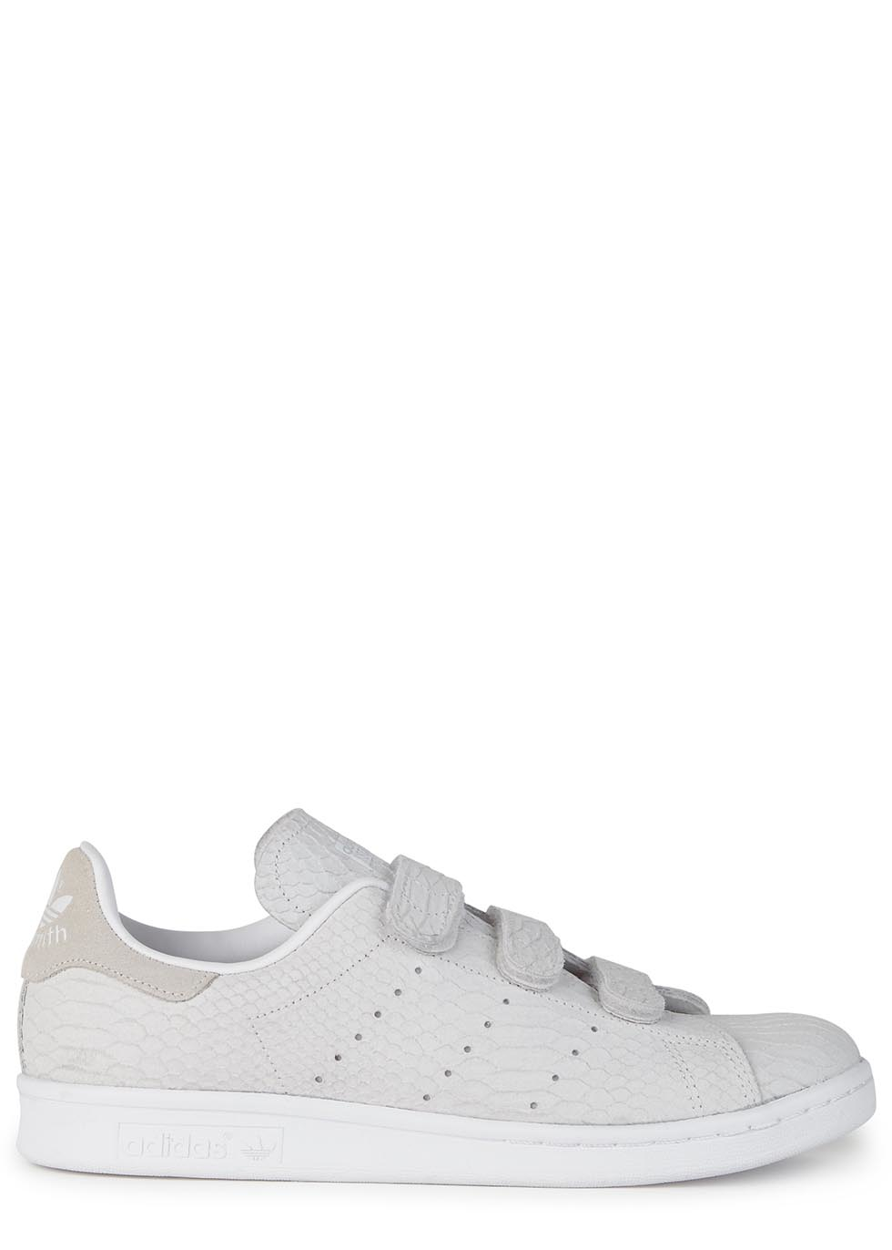 adidas originals velcro stan smith in snake suede trainers