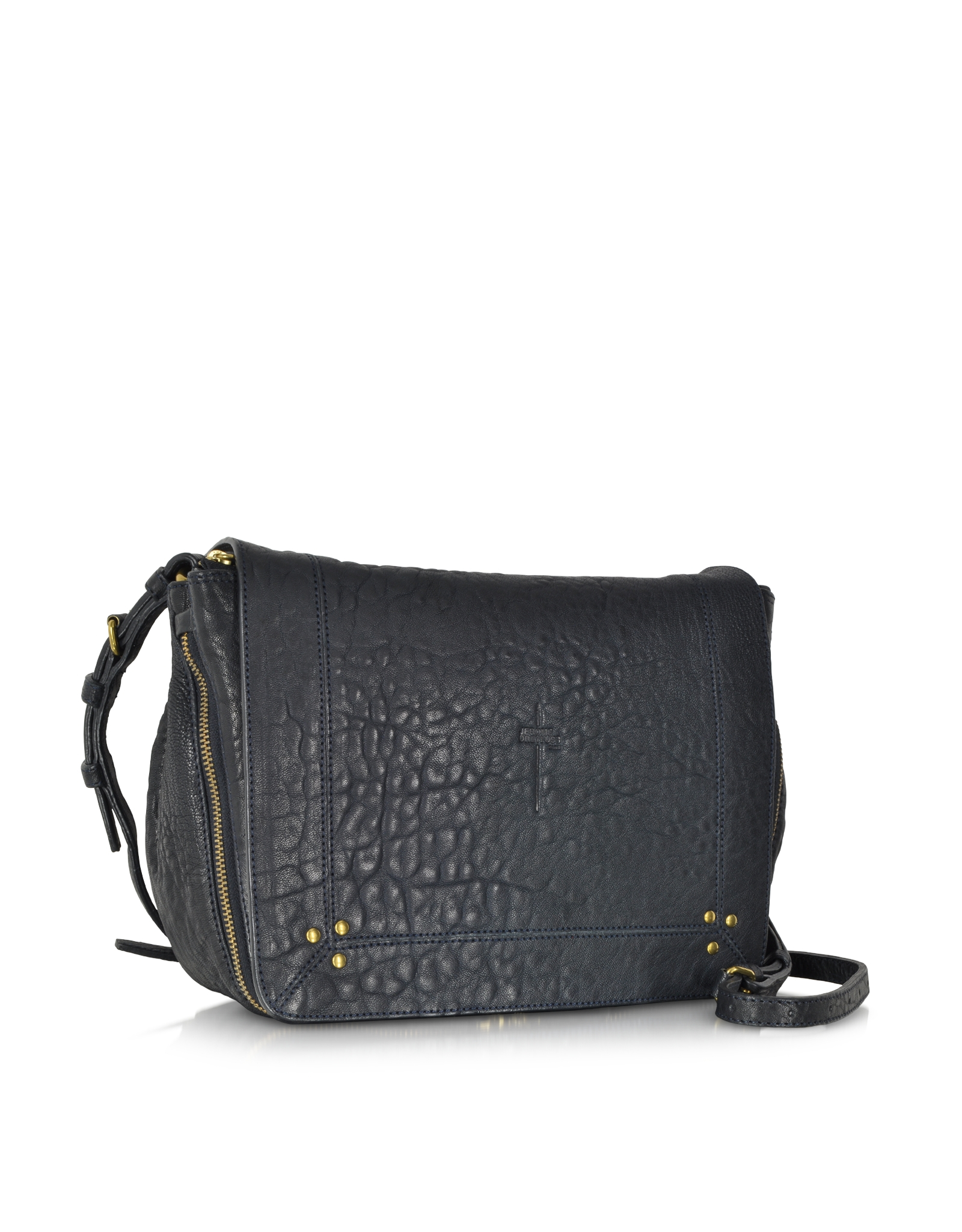 Lyst Jérôme Dreyfuss Igor Petrol Lambskin Shoulder Bag In Blue Gallery