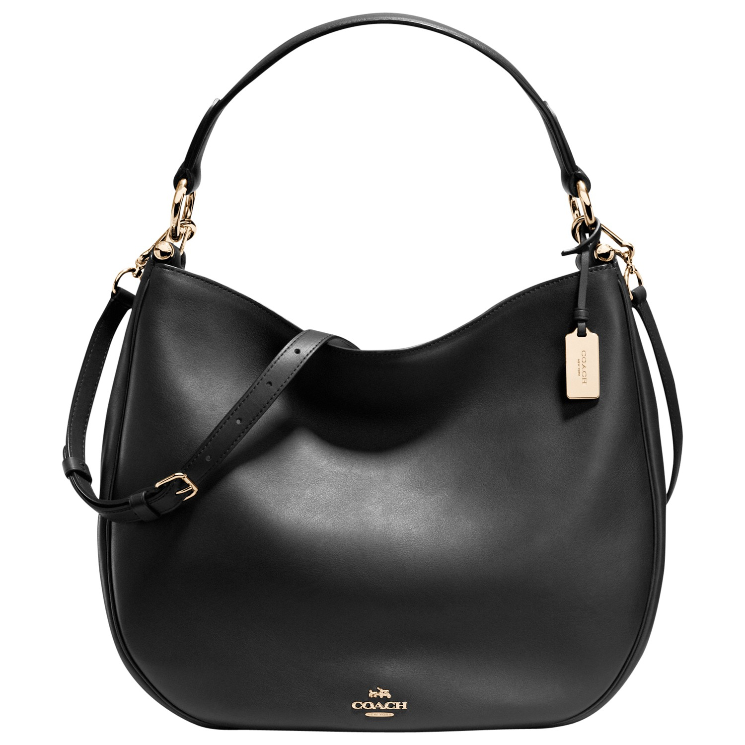 Coach Nomad Leather Hobo Bag in Black | Lyst