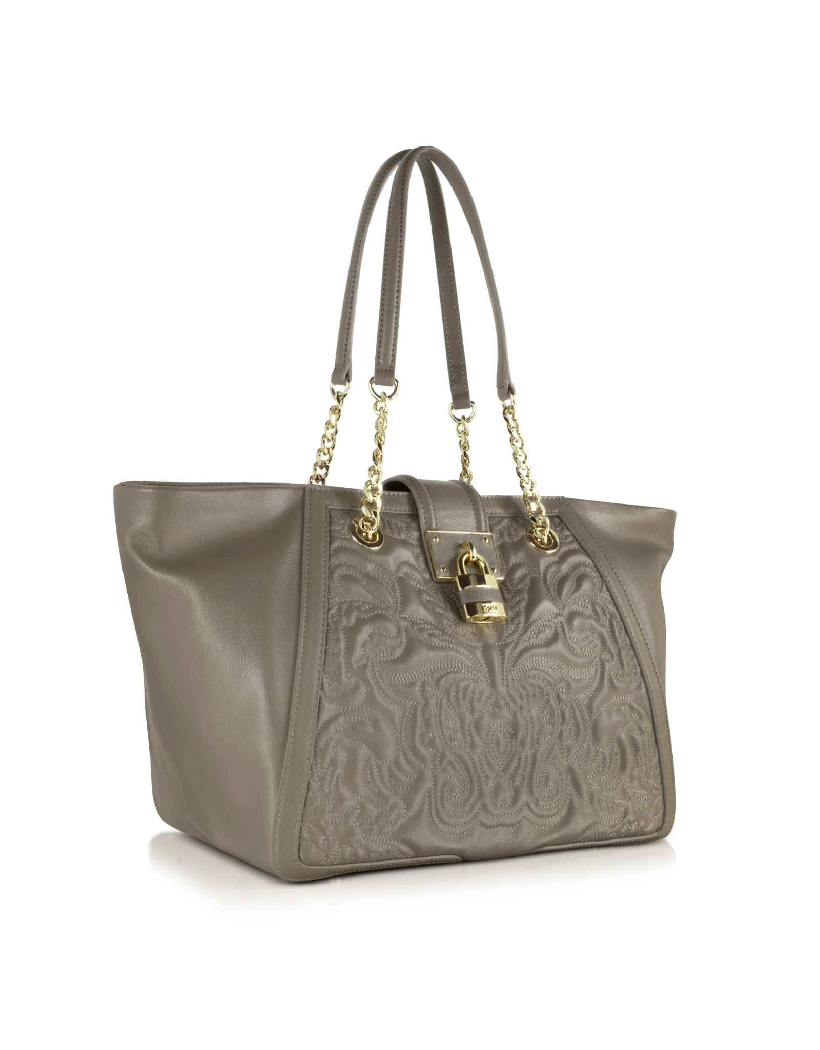 Class roberto cavalli Lace Diva Taupe Shopping Bag in Brown | Lyst