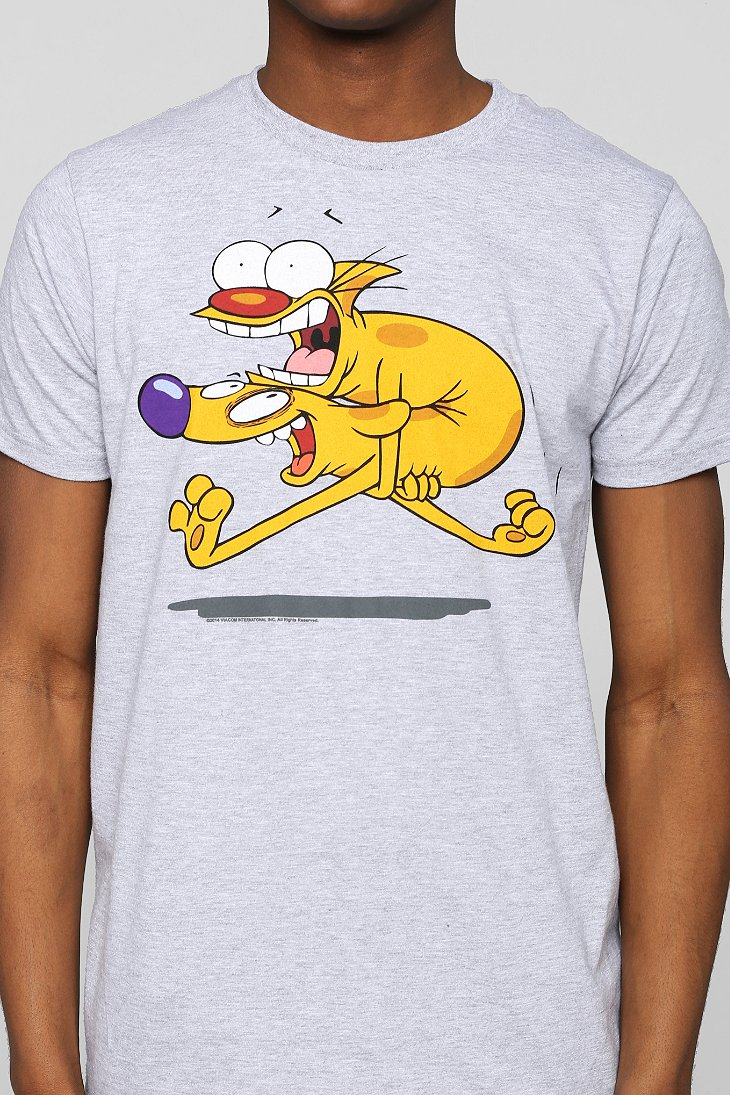 Lyst - Urban Outfitters Running Catdog Tee in Gray for Men