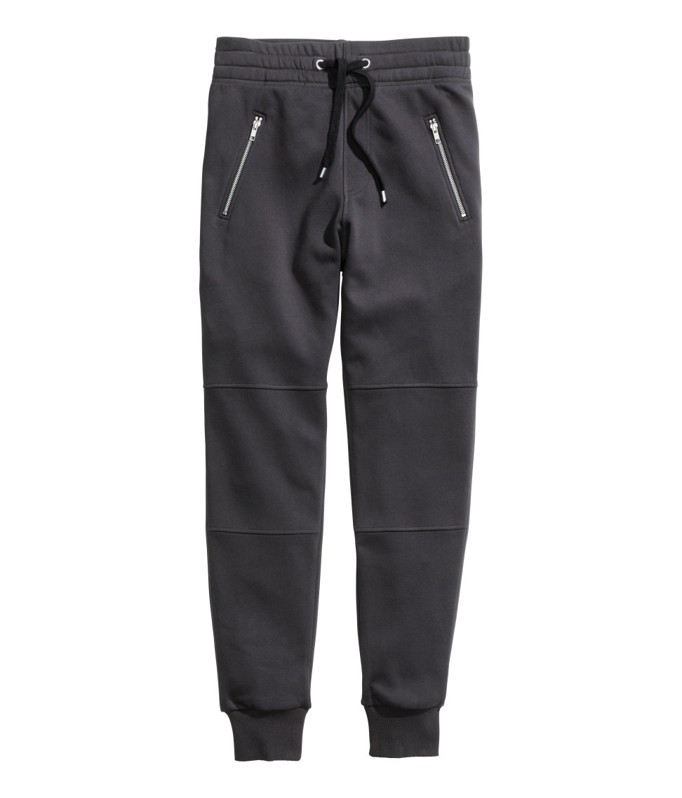 h and m grey sweatpants