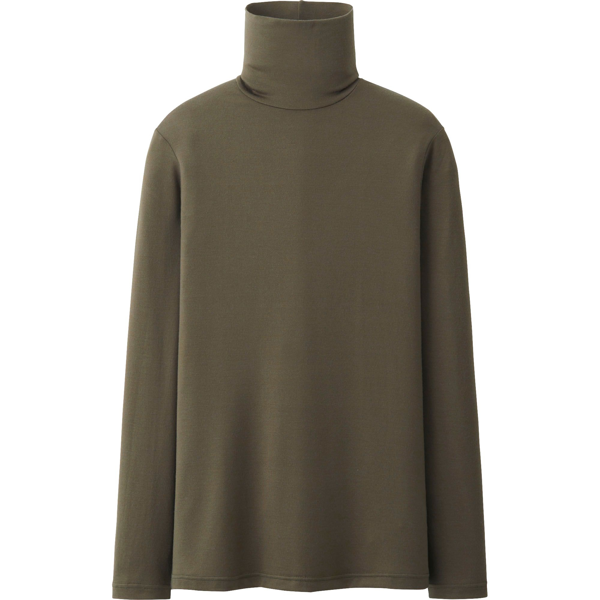Uniqlo | Green Heattech Polo Neck Long Sleeve T-shirt for Men | Lyst