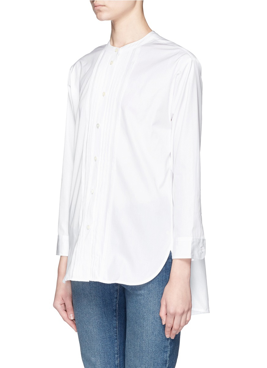 Lyst - J.Crew Thomas Mason® For Collarless Tuxedo Shirt in White