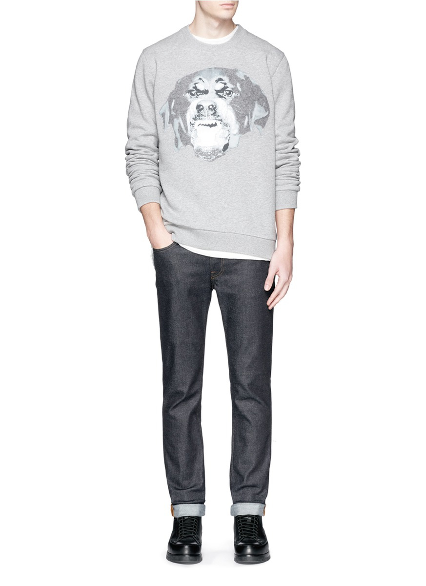 grey rottweiler givenchy rottweiler appliqu 233 sweatshirt in gray for lyst grey rottweiler givenchy rottweiler appliqu 233 sweatshirt in gray for lyst