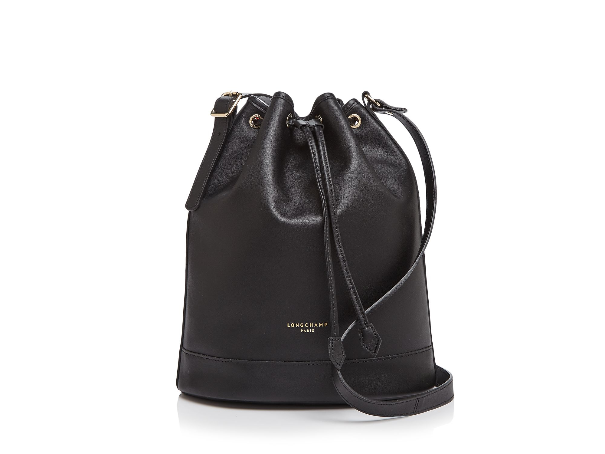 Longchamp 2.0 Medium Bucket Bag in Black | Lyst
