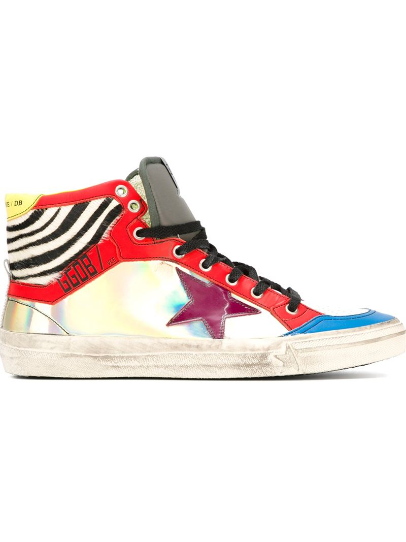 Lyst - Golden Goose Deluxe Brand '2.12' Hi-top Sneakers in Red for Men