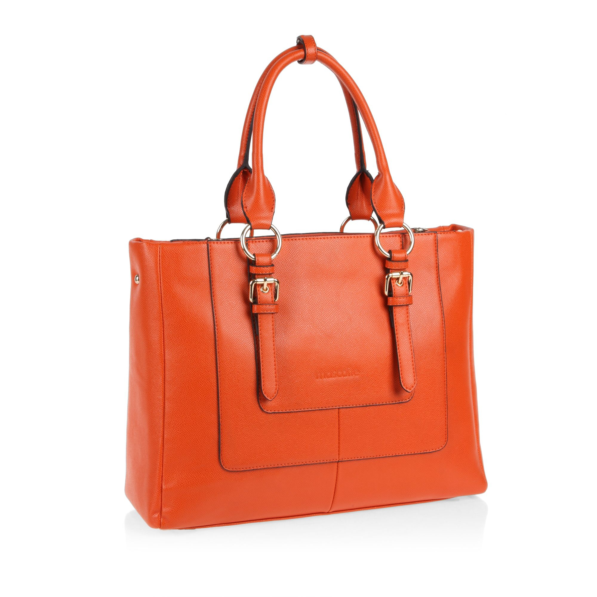 Mascotte Double Handled Hobo Bag in Orange | Lyst