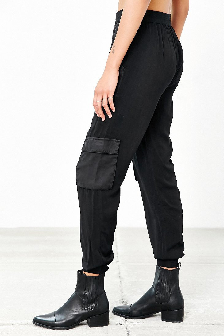 Lyst Bdg Softknit Cargo Pant in Black