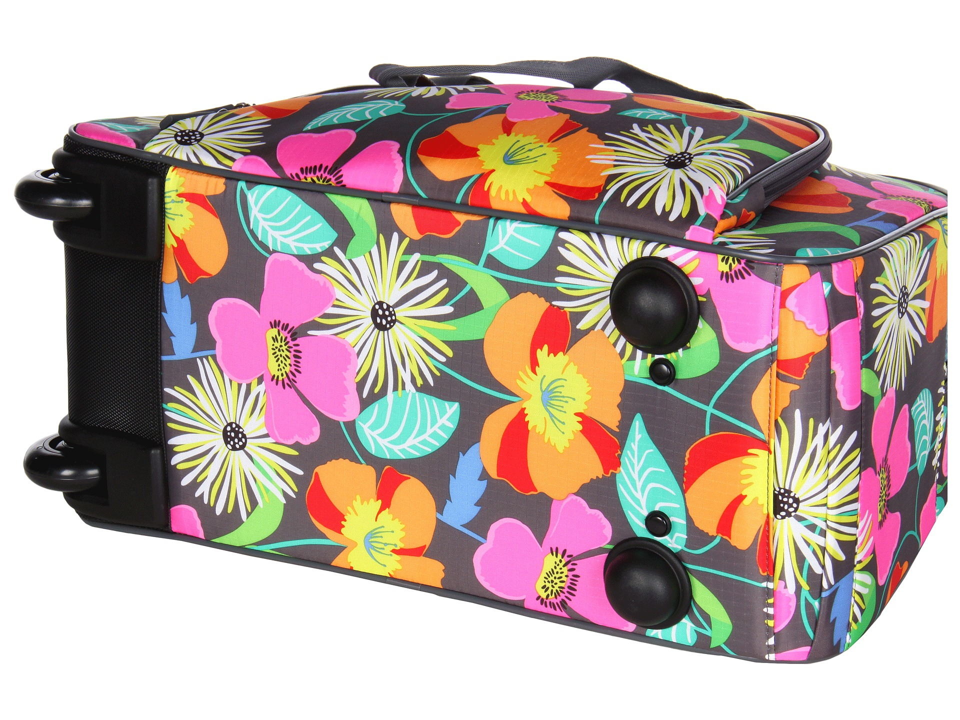 Lyst Vera Bradley Luggage Carryon Rolling Satchel In Pink Gallery