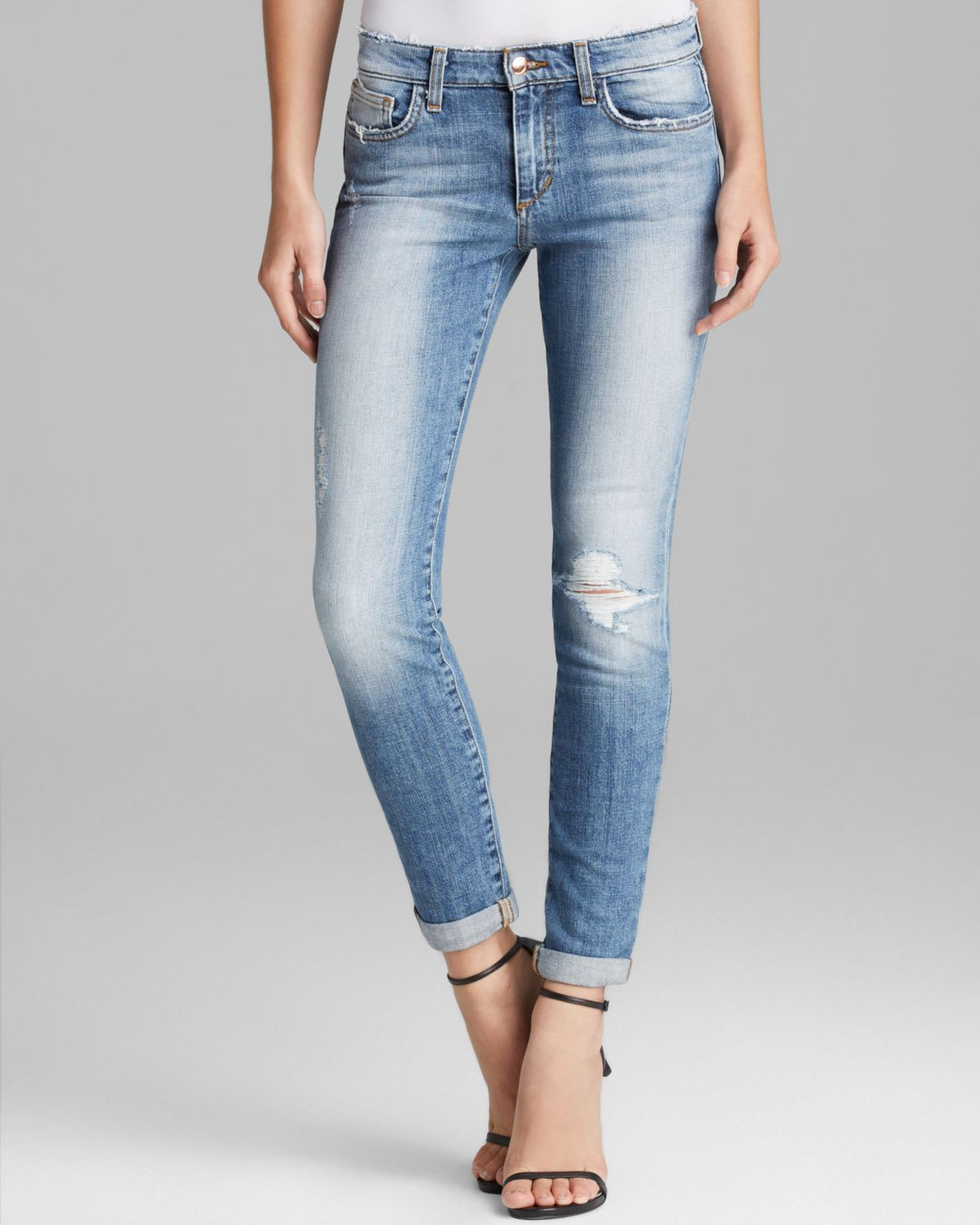 Joe's Jeans Rolled Skinny Ankle in Cooper in Blue (Cooper) | Lyst