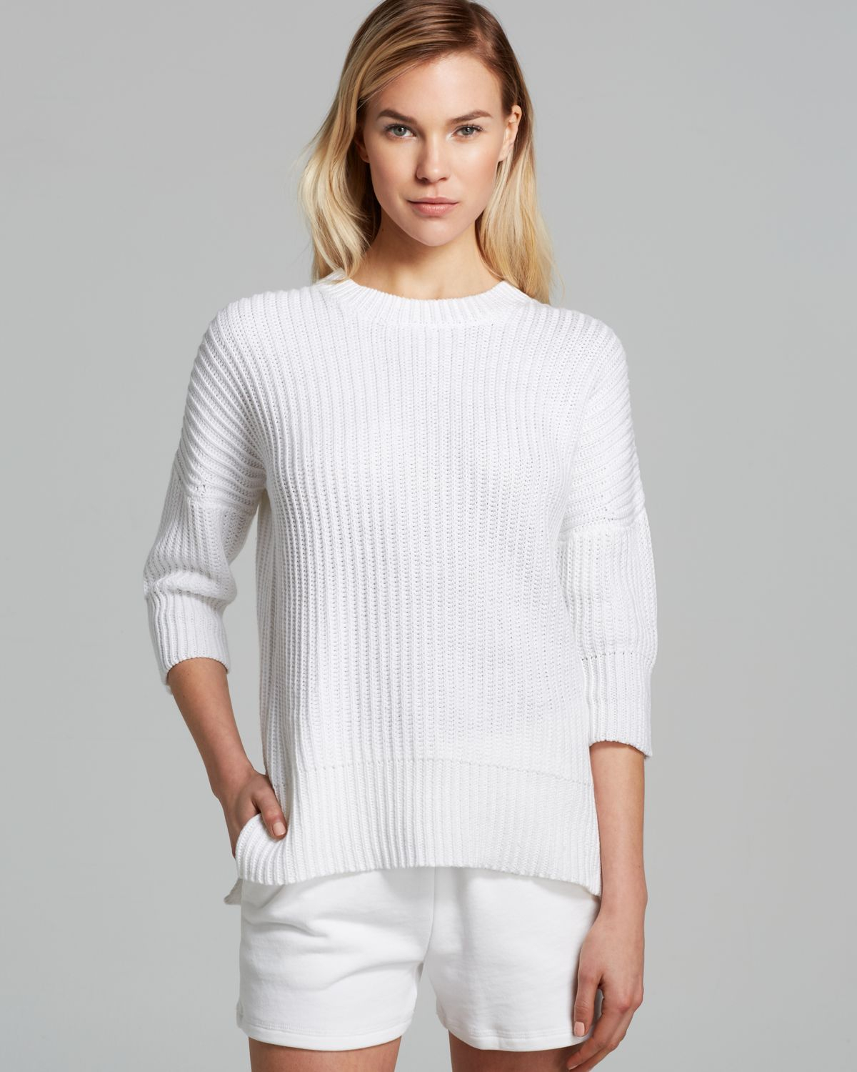 Lyst - Theory Pullover Sweater Hesterly Calming in White