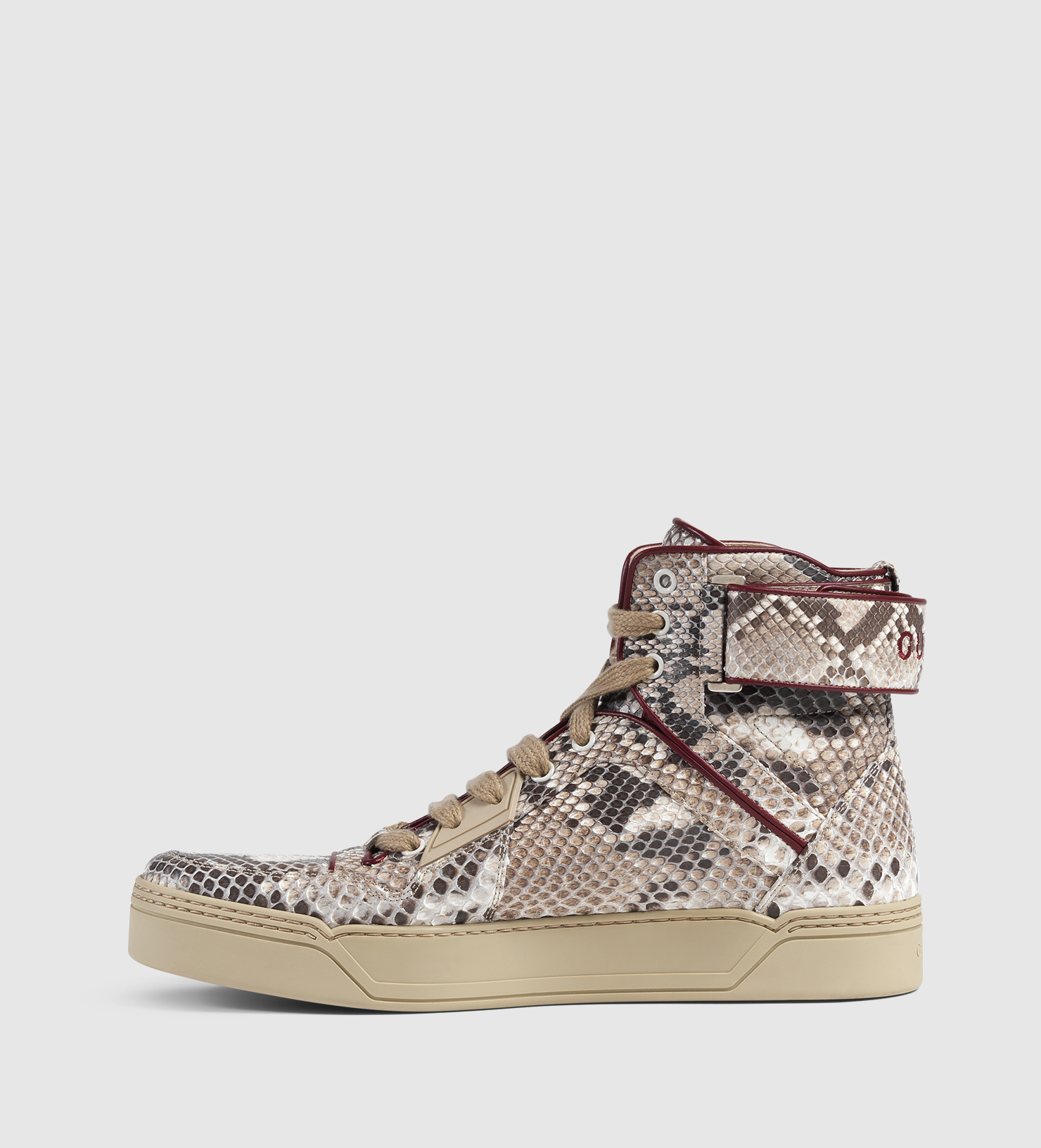 Lyst - Gucci Exclusive Python High-top Sneaker in Gray for Men