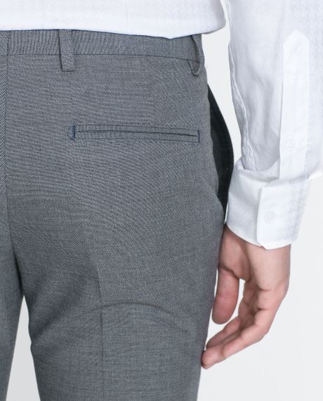 Zara Formal Trousers in Gray for Men (Grey) | Lyst
