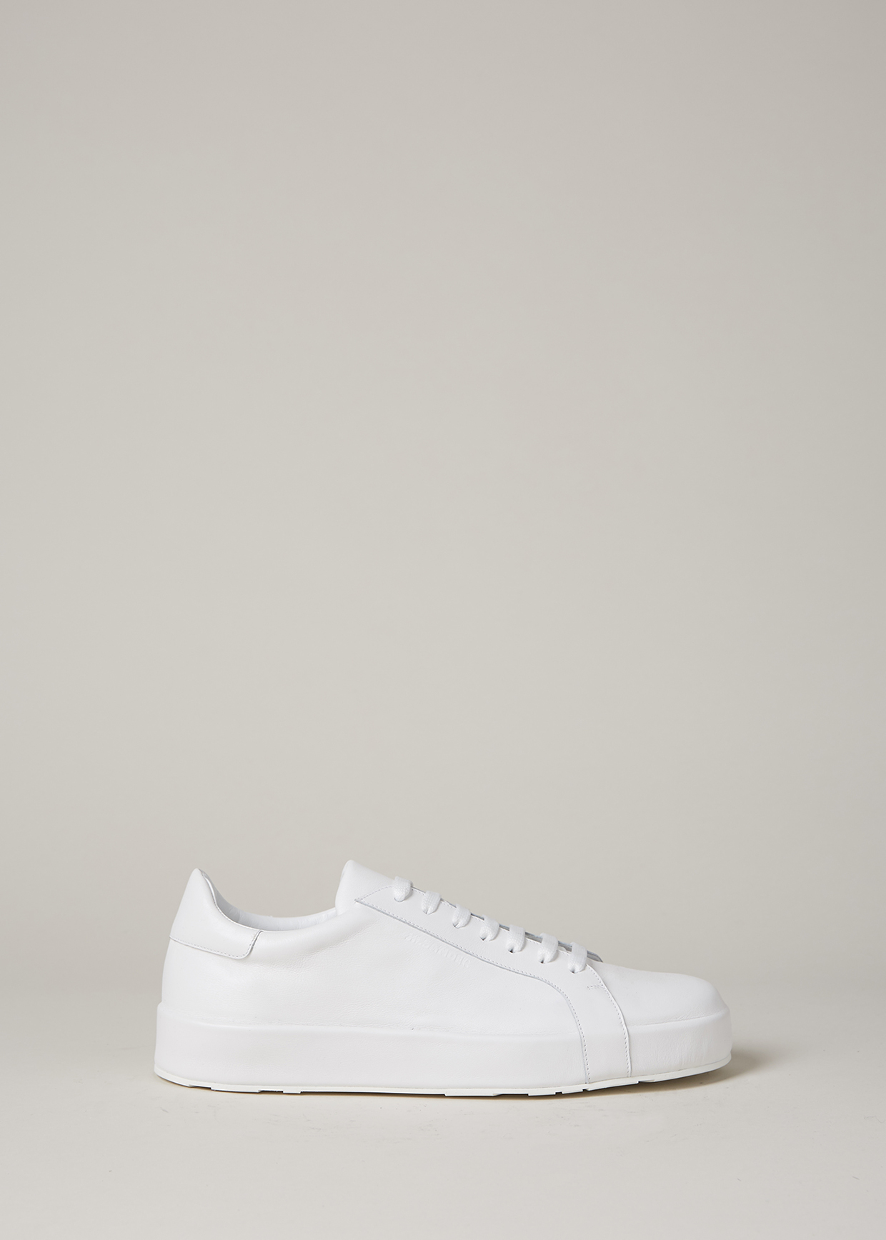 Lyst - Jil Sander White Low Top Sneaker in White