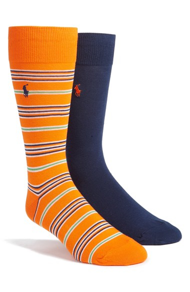 Lyst - Polo Ralph Lauren 'graph Stripe' Socks in Blue for Men