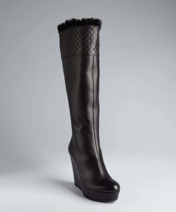 gucci platform wedge