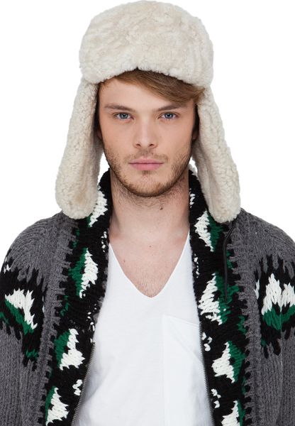 Canada Goose Grey Shearling Aviator Hat in Gray for Men (grey) | Lyst