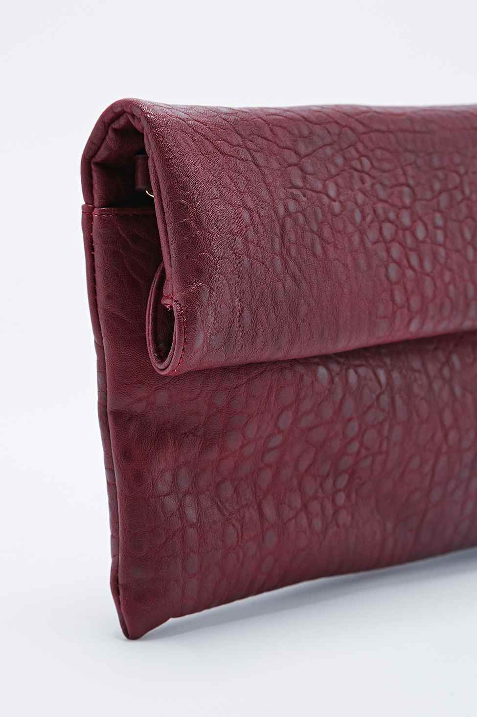 burgundy clutch bags