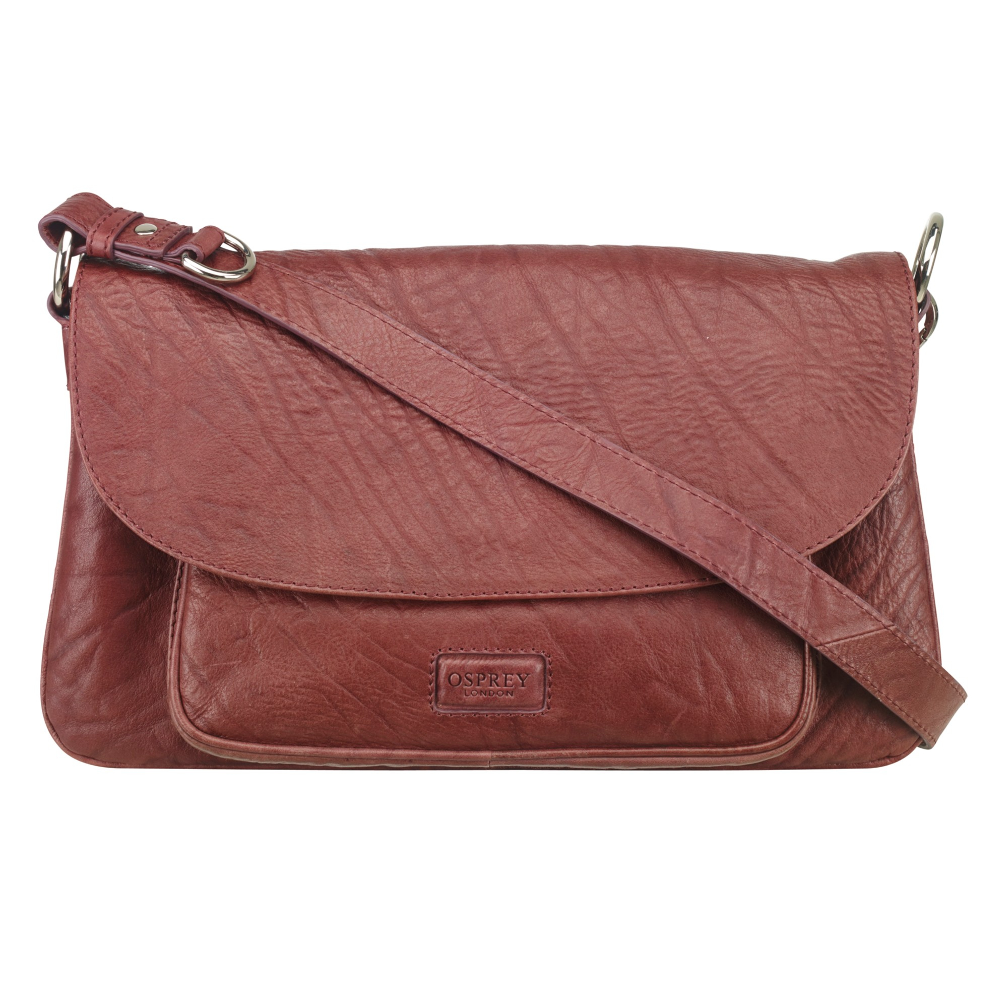 Osprey London The Monroe Leather Across Body Bag in Red | Lyst