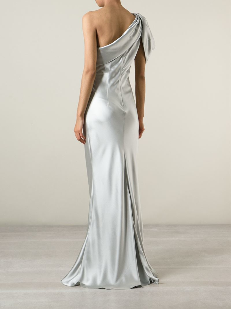 evening gown one shoulder